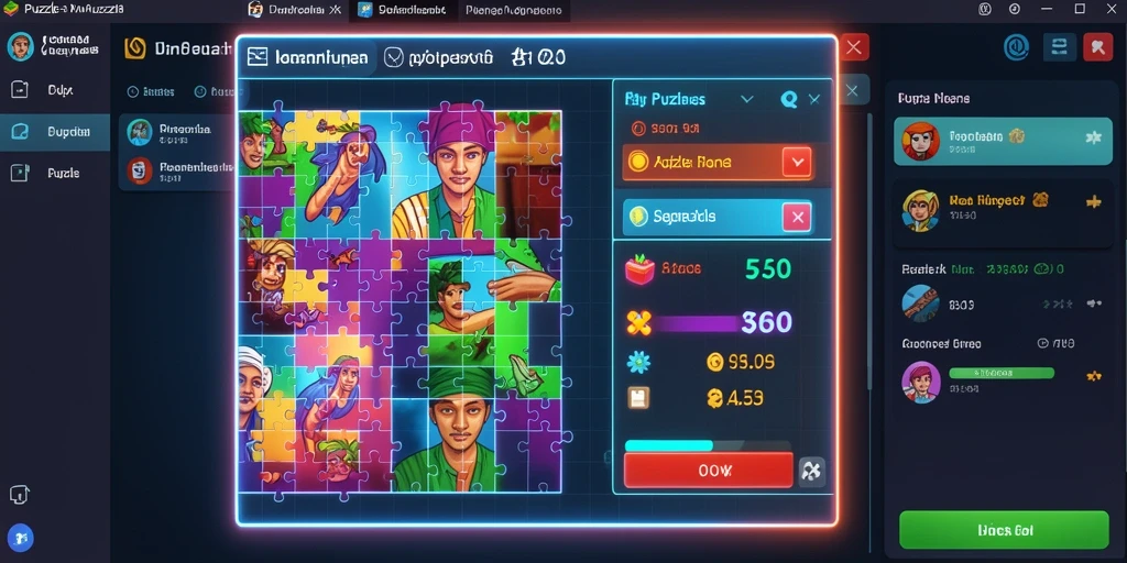 Tampilan menu yang mudah dinavigasi dalam aplikasi.