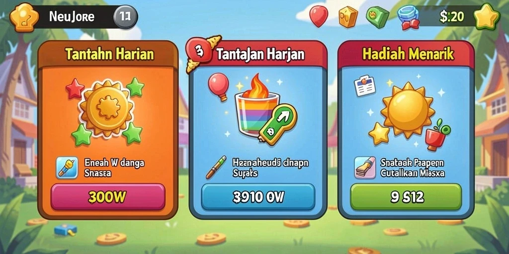 Screenshot memperlihatkan fitur bonus yang menggiurkan.