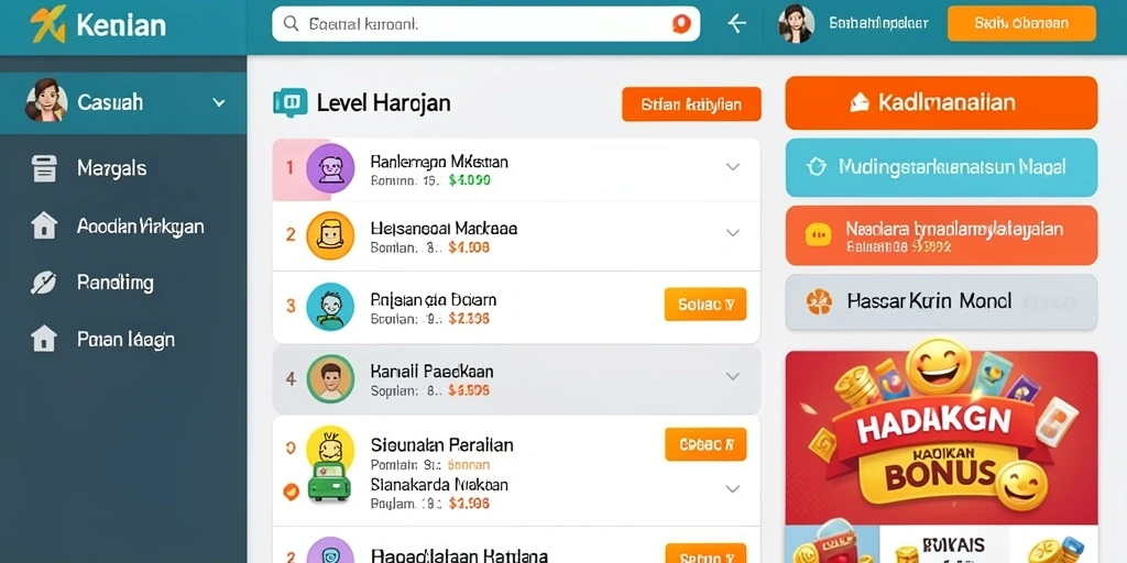 Sistem reward yang menggugah semangat bermain.